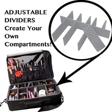 Professional Makeup Case - Travel Friendly & Stylish
