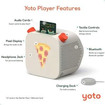 Yoto Player: Kids Audio Player & 7 Cards Starter Pack
