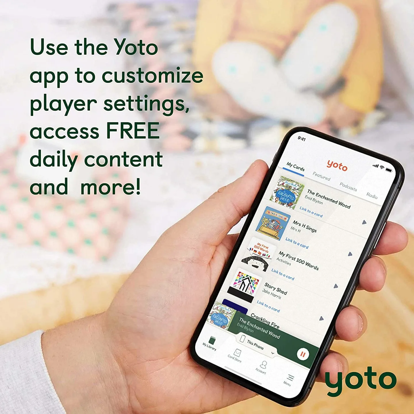 Yoto Player: Kids Audio Player & 7 Cards Starter Pack