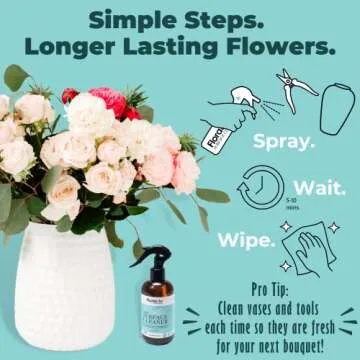 Floralife Surface Cleaner - Gentle Multi-Surface Cleaner Spray for Flower Vases and Tools - 8oz
