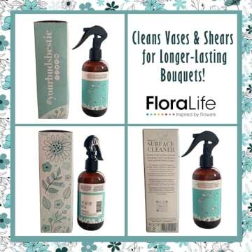 Floralife Surface Cleaner - Gentle Multi-Surface Cleaner Spray for Flower Vases and Tools - 8oz