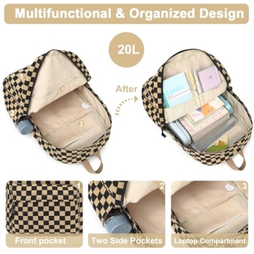 Bluboon Backpack for School Girls Backpack Cute Corduroy Bookbag Kids Backpack Laptop Backpack Gifts for Women