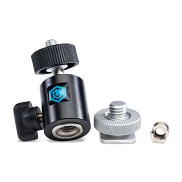 LUME CUBE Portable Photo/Video Lighting Kit, 1 Black, DSLR Camera Mount with Light Stand Adapter