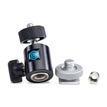 LUME CUBE Portable Photo/Video Lighting Kit, 1 Black, DSLR Camera Mount with Light Stand Adapter