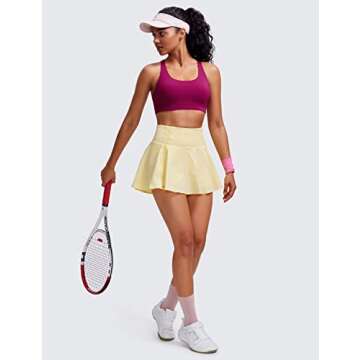 CRZ YOGA Women's Strappy Sports Bra for Active Lifestyles