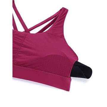 CRZ YOGA Women's Strappy Sports Bra for Active Lifestyles