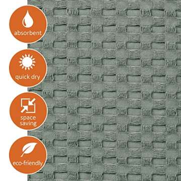 GILDEN TREE Quick Dry Waffle Hand Towels for Bathroom