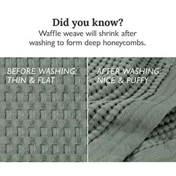 GILDEN TREE Quick Dry Waffle Hand Towels for Bathroom