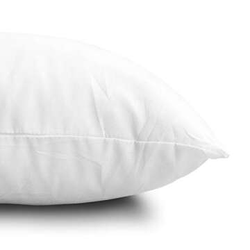 EDOW Throw Pillow Inserts, Set of 2 Lightweight Down Alternative Polyester Pillow, Couch Cushion, Sham Stuffer, Machine Washable. (White, 24x24)