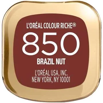 L’Oréal Paris Hydrating Satin Lipstick, Brazil Nut 1 Count