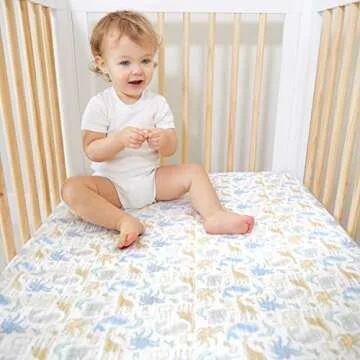aden + anais Essentials Classic Crib Sheet 100% Cotton Muslin