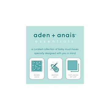 aden + anais Essentials Classic Crib Sheet 100% Cotton Muslin