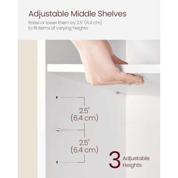 VASAGLE Shoe Bench with Cushion, Shoe Storage Bench with 6 Compartments and 3 Adjustable Shelves, Entryway Bench with Padded Seat, for Bedroom, Closet, Living Room, White ULHS23WT