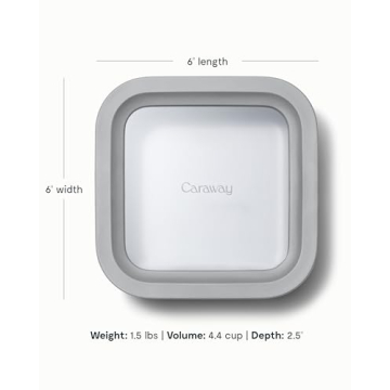 Caraway Glass Food Storage Container - Non Toxic & Stylish