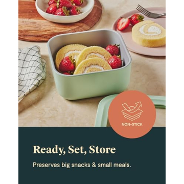 Caraway Glass Food Storage Container - Non Toxic & Stylish