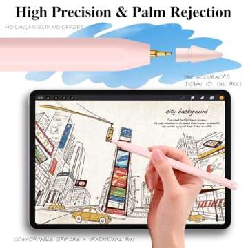 Stylus Pen for iPad - Fast Charge, Palm Rejection, Precision