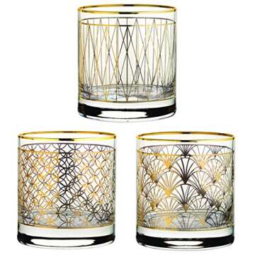 Hospitality Brands HG42884G-012 Coco 12.5 oz. Gold Tumblers (Pack of 12)