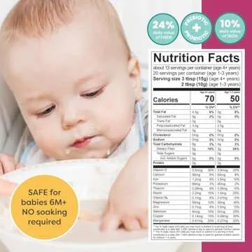 Superseed Organic Milled Chia Seed with VITAMIN D + PROBIOTICS, Omega-3s Prebiotic Fiber Protein, Seeds for 6M+ Babies Toddlers & Kids for Immune & Digestive Support (7oz x 1 Pack)