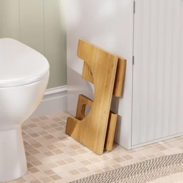 Bamboo Toilet Stool for Enhanced Bathroom Comfort