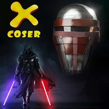 Xcoser Darth Revan Mask Helmet Costume Props for Halloween Cosplay