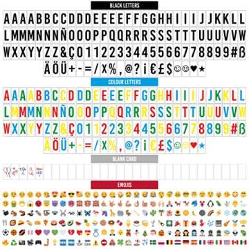 Cinema Light Box with 400 Letters, Symbols & Emojis & 2 Markers, USB Included - BONNYCO | Led Light Box Home Decor, Room Decor | Light Up Sign Novelty Gifts Christmas & Birthdays | Marquee Light Box