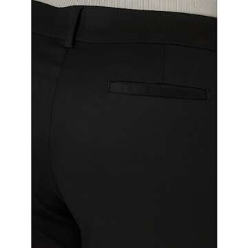 Lee womens Plus Size Wrinkle Free Relaxed Fit Straight Leg Pants, Black, 22 US