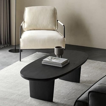 CraftThink Modern Solid Wood Coffee Table for Living Room