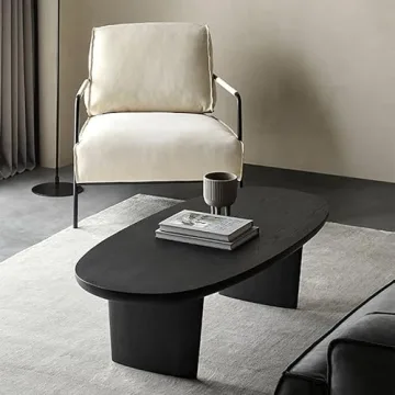 CraftThink Modern Solid Wood Coffee Table for Living Room