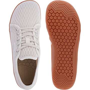 WHITIN Women's Water Shoes Dry Quick Aqua Barefoot Swim Sneakers Beach Minimalist Size 8 Zero Drop Surfing Walking Boating Athletic Sport Beige 39