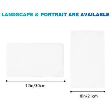 12” X 8”Whiteboard Magnetic Dry Erase Board Self Adhesive for Any Smooth Surface with New Stain Resistant Technology,Home Kitchen Fridge Shopping List and Office Notice Board