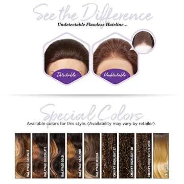 Sensationnel What lace 13x6 Wigs - braelyn lacefrontal hand tied glueless synthetic with natural density preplucked hairline (BALAYAGEHAZELNUT)