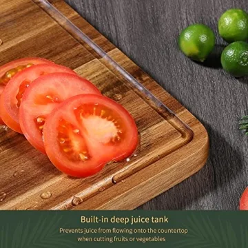 Wood Cutting Boards Set for Kitchen - Durable & Stylish