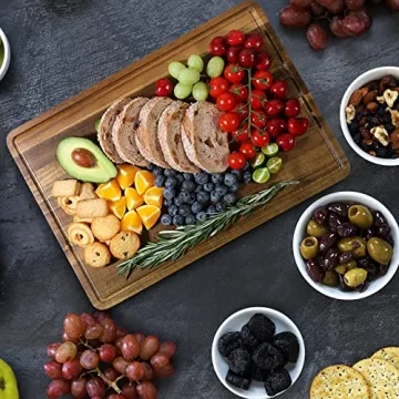 Wood Cutting Boards Set for Kitchen - Durable & Stylish