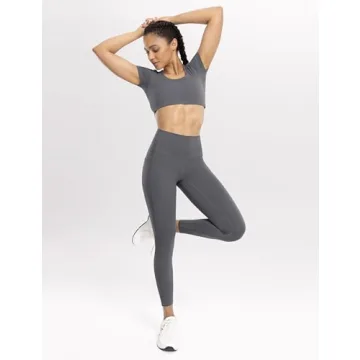 ENERBLOOM Soft Workout Leggings with Pockets for Women