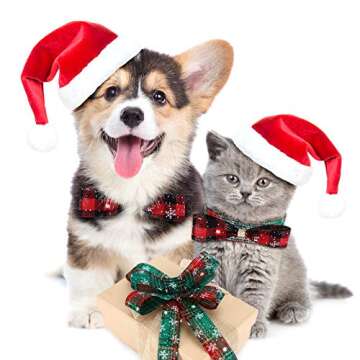 4 Rolls Christmas Plaid Ribbon Snowflake Plaid Burlap Ribbon Christmas Wrapping Ribbon for Christmas Tree Home Wrapping Craft Decoration, 24 Yards (1 Inch)