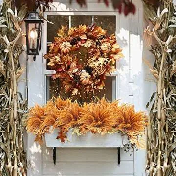 Uieke 12PCS Artificial Boston Ferns for Fall Decor