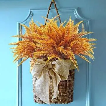 Uieke 12PCS Artificial Boston Ferns for Fall Decor