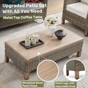 Summax 6-Piece Patio Furniture Set for Outdoor Living