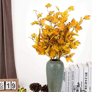 JD Artificial Fall Flower Maple Branches for Home Decor
