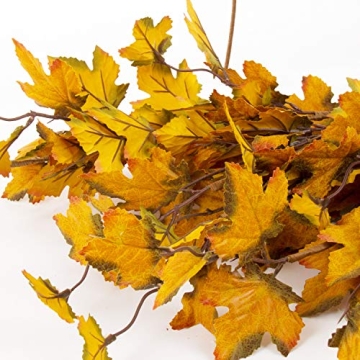 JD Artificial Fall Flower Maple Branches for Home Decor