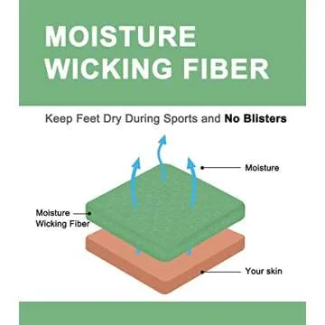 KEECOW Performance No Show Cushion Socks for All