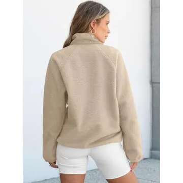 Warm Fleece Sherpa Pullover for Women | Cozy Winter Jacket