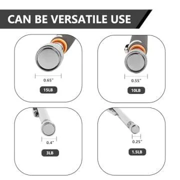 Mulwark 5 pcs Telescoping Magnetic Pickup Tool with Strong Pull Force: Non-Slip Extendable Magnet Pickup Tool: Telescopic Magnetic Pick-Up Tool with Extra Strong Magnet: Extendable Magnet Stick