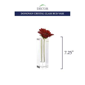 Authentic Badash Donovan Crystal Bud Vase for Elegant Decor