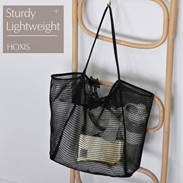 Stylish HOXIS Large Mesh Beach Tote for Every Occasion