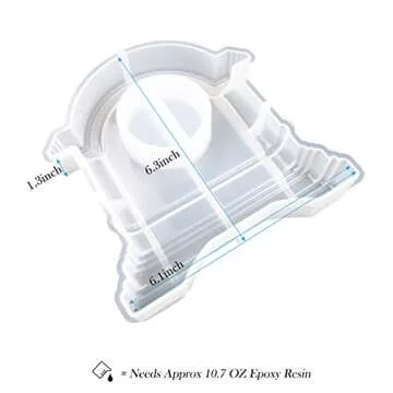 Sweet password Resin Clock Molds, Table Clock Mold for Resin, Mantel Silicone Molds Kit for Epoxy Resin Casting, DIY Home Decor with 2 Clock Faces