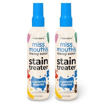 Miss Mouth's Messy Eater Stain Treater Spray - 4oz 2 Pack Stain Remover - Newborn & Baby Essentials ...
