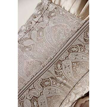 Charmian Women's Plus Size Renaissance Bustier Wedding Bridal Top Lace Up Overbust Corset Ivory XXXX-Large