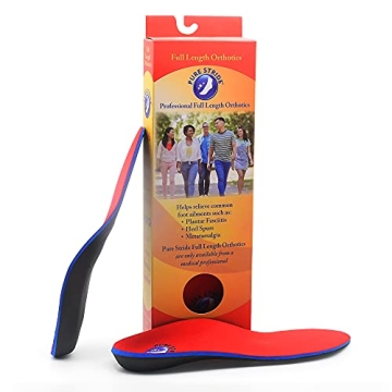 Pure Stride Professional Full Length Orthotics - Complete Pain Relief Solution for Feet Pain, High A...