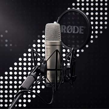 Rode NT1 5th Generation Microphone with SM6 Shockmount and Pop Filter